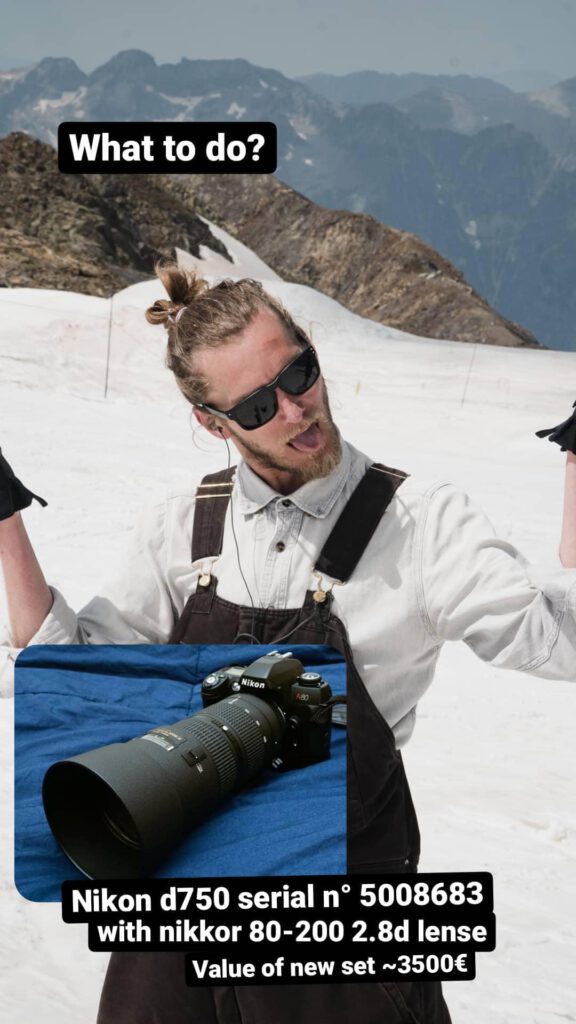 Igor Swieczak lost camera