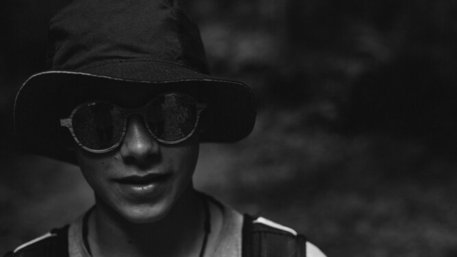 model portrait blackandwhite