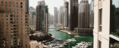 Etihad Stopover -Dubai Marina, skyscrapers city - by Igor Swieczak